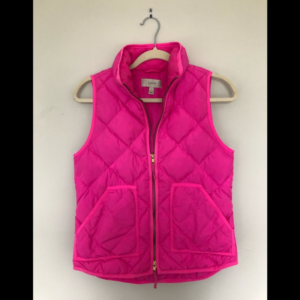 J Crew Retail Excursion Vest in Hot Pink